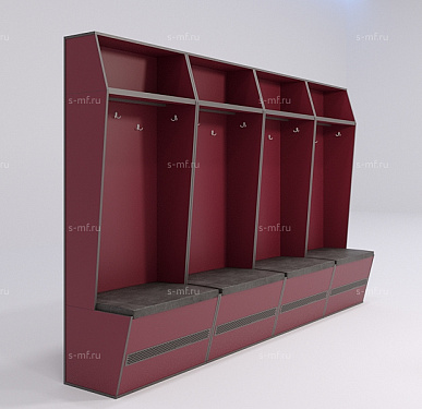 Шкафчик Буре розовый 800x520x2000