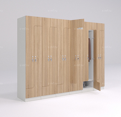 Шкафчик Финн дуб светлый (стандарт) 400x520x1900 фасад ЛДСП