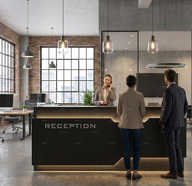 Стойка ресепшен (Хай-тек  Лофт Скандинавский)