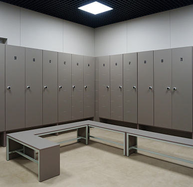 Шкафчик Джино коричневый (МДФ с HPL) 400x520x1900 фасад МДФ с HPL