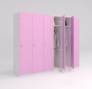 Шкафчик Джино розовый (стандарт) 300x520x1900 фасад ЛДСП