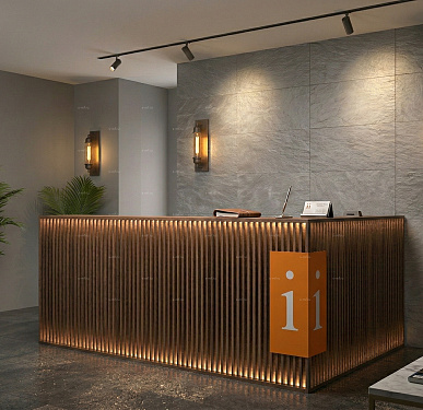 Стойка ресепшен (Хай-тек  Лофт Скандинавский)