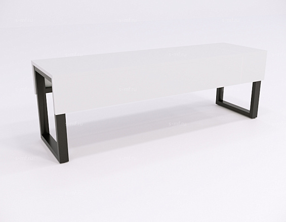 Скамейка гардеробная Вэлд 1 чёрная, 1200