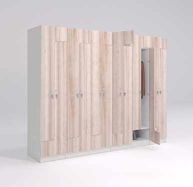 Шкафчик Финн дуб светлый (стандарт) 400x520x1900 фасад ЛДСП