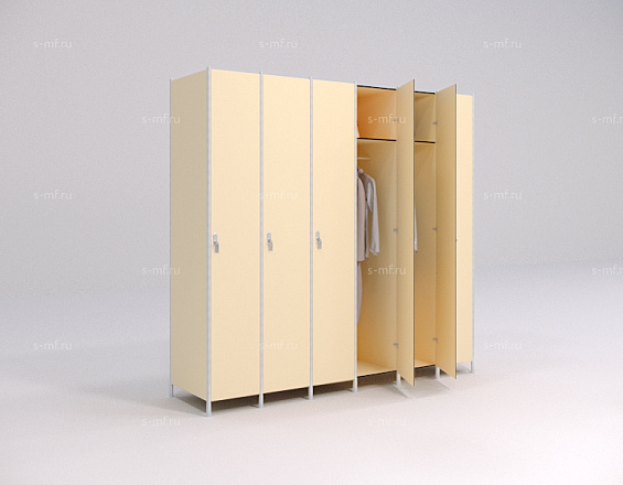 Шкафчик Джино бежевый (HPL) 300x500x1800 фасад HPL пластик