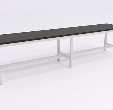 Скамейка гардеробная Вэлд серая, 1500 (эконом)