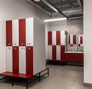 Шкафчик Детта зелёный (МДФ с HPL) 300x520x1900 фасад МДФ с HPL