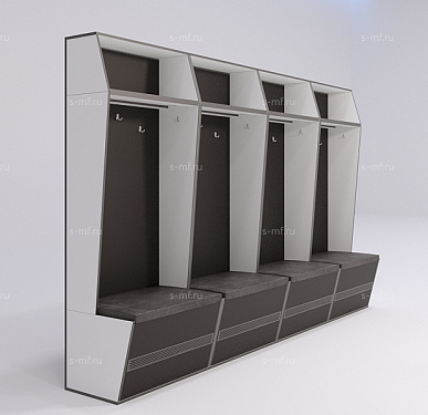 Шкафчик Буре чёрный 800x520x2000