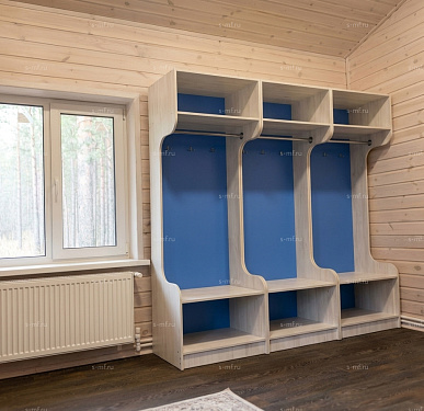 Шкафчик Бруно голубой 800x520x1900 фасад ЛДСП