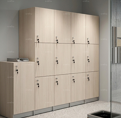 Шкафчик Спело серый (эконом) 400x500x1900 фасад ЛДСП