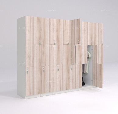 Шкафчик Глэд дуб светлый (стандарт) 400x520x1900 фасад ЛДСП