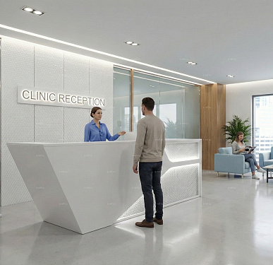 Стойка ресепшен (Хай-тек  Скандинавский Лофт)