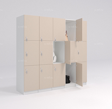 Шкафчик Спело светло-коричневый (стандарт) 400x520x1900 фасад ЛДСП