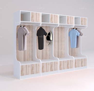 Шкафчик Бруно дуб светлый 700x520x1900 фасад ЛДСП