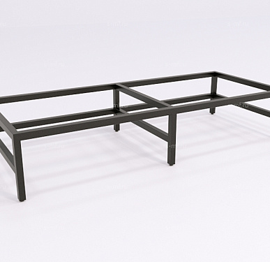 Подставка под шкаф Вэлд чёрная, 1200 на 4 шкафа (Н200), (эконом)