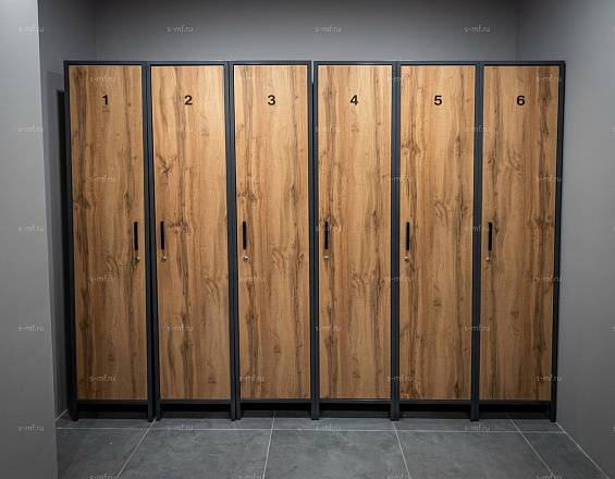 Шкафчик Лофт-1 чёрный мрамор 400x520x1900 фасад ЛДСП