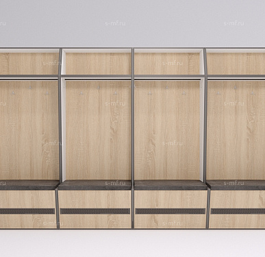 Шкафчик Буре дуб светлый 800x520x2000