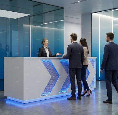 Стойка ресепшен (Хай-тек  Лофт )