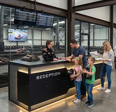 Стойка ресепшен (Хай-тек  Лофт Скандинавский)