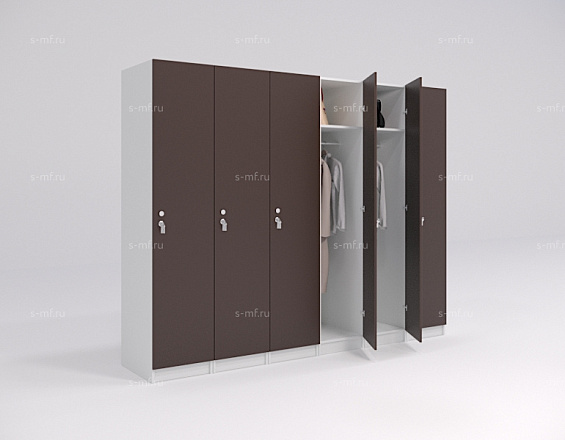 Шкафчик Джино коричневый (стандарт) 300x520x1900 фасад ЛДСП