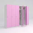 Шкафчик Джино розовый (стандарт) 400x520x1900 фасад ЛДСП