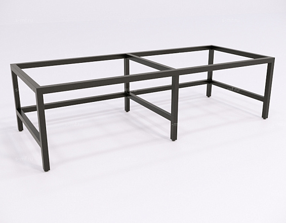 Подставка под шкаф Вэлд чёрная, 1200 на 4 шкафа (Н300), (эконом)