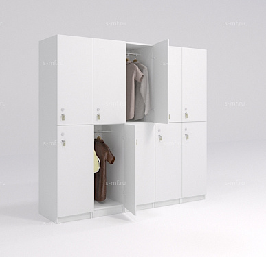 Шкафчик Детта серый (стандарт) 400x520x1900 фасад ЛДСП