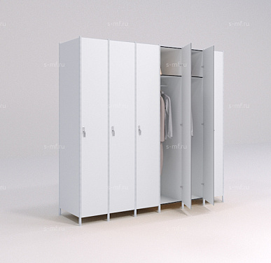 Шкафчик Джино серый (HPL) 300x500x1800 фасад HPL пластик