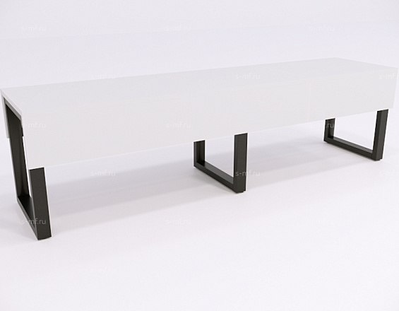 Скамейка гардеробная Вэлд 1 чёрная, 1500