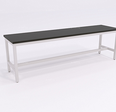 Скамейка гардеробная Вэлд серая, 1200 (эконом)