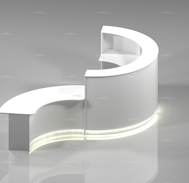 Стойка ресепшен (Скандинавский  Минимализм Хай-тек)