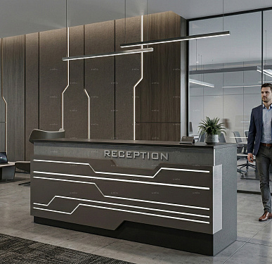 Стойка ресепшен (Хай-тек  Лофт )