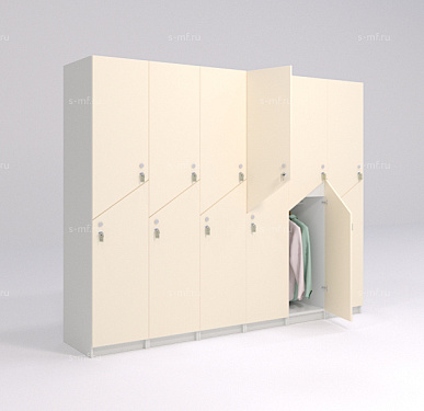 Шкафчик Ориноко бежевый (стандарт) 400x520x1900 фасад ЛДСП