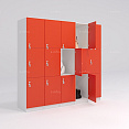 Шкафчик Спело красный (МДФ с HPL) 400x520x1900 фасад МДФ с HPL