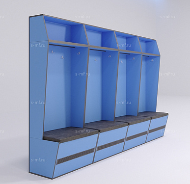 Шкафчик Буре голубой 1000x520x2000