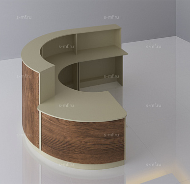 Стойка ресепшен (Скандинавский  Хай-тек Экостиль)