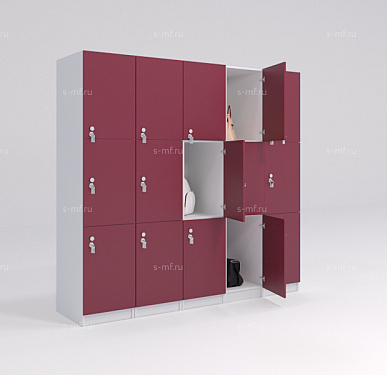 Шкафчик Спело красный (стандарт) 300x520x1900 фасад ЛДСП