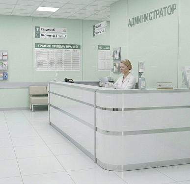 Стойка ресепшен (Хай-тек  Скандинавский )