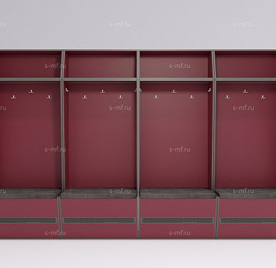 Шкафчик Буре розовый 800x520x2000